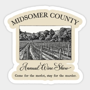 Midsomer Murders, Annual Wine Show Sticker